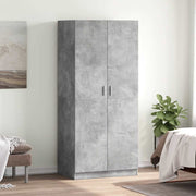Ormar siva boja betona 80 x 52 x 180 cm od konstruiranog drva