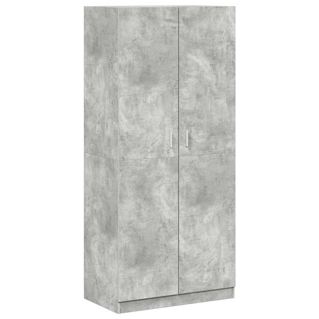 Ormar siva boja betona 90 x 52 x 200 cm od konstruiranog drva
