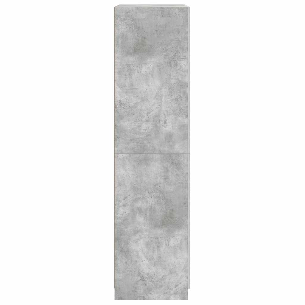 Ormar siva boja betona 90 x 52 x 200 cm od konstruiranog drva