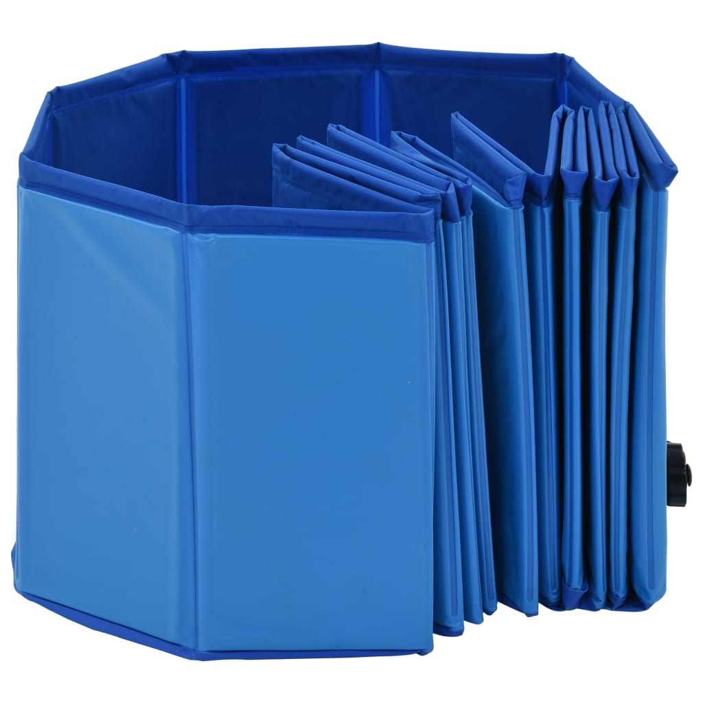 Sklopivi bazen za pse plavi 120 x 30 cm PVC