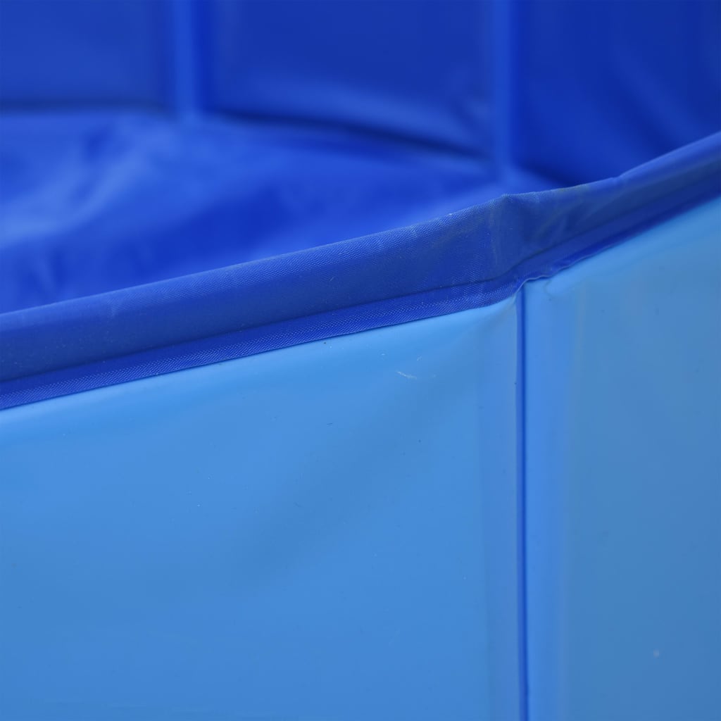 Sklopivi bazen za pse plavi 160 x 30 cm PVC