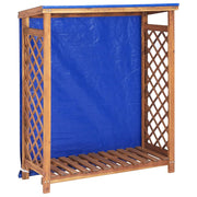 Spremište za drva za ogrjev 105 x 38 x 115 cm bagremovo drvo