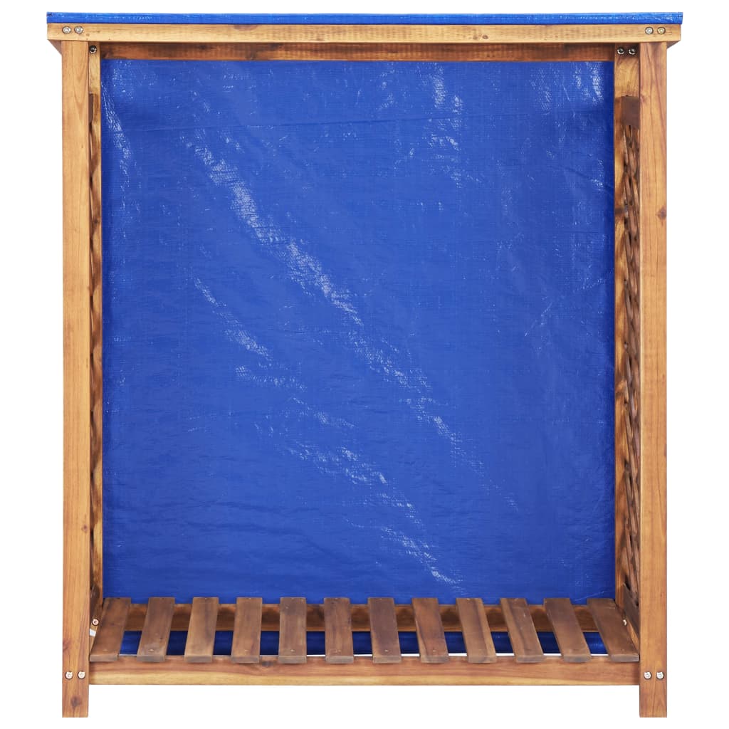 Spremište za drva za ogrjev 105 x 38 x 115 cm bagremovo drvo