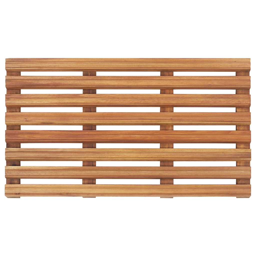 Kupaonski otirači 2 kom od masivnog bagremovog drva 56 x 37 cm
