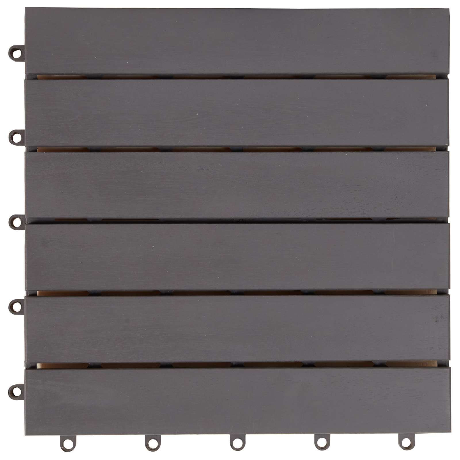 Pločice za decking 10 pcs Sivi 30 x 30 cm Acacijsko drvo