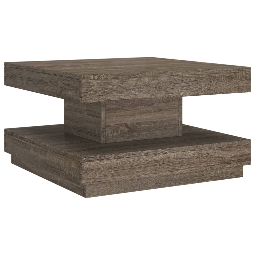 Stolić za kavu sivi 60 x 60 x 35 cm MDF