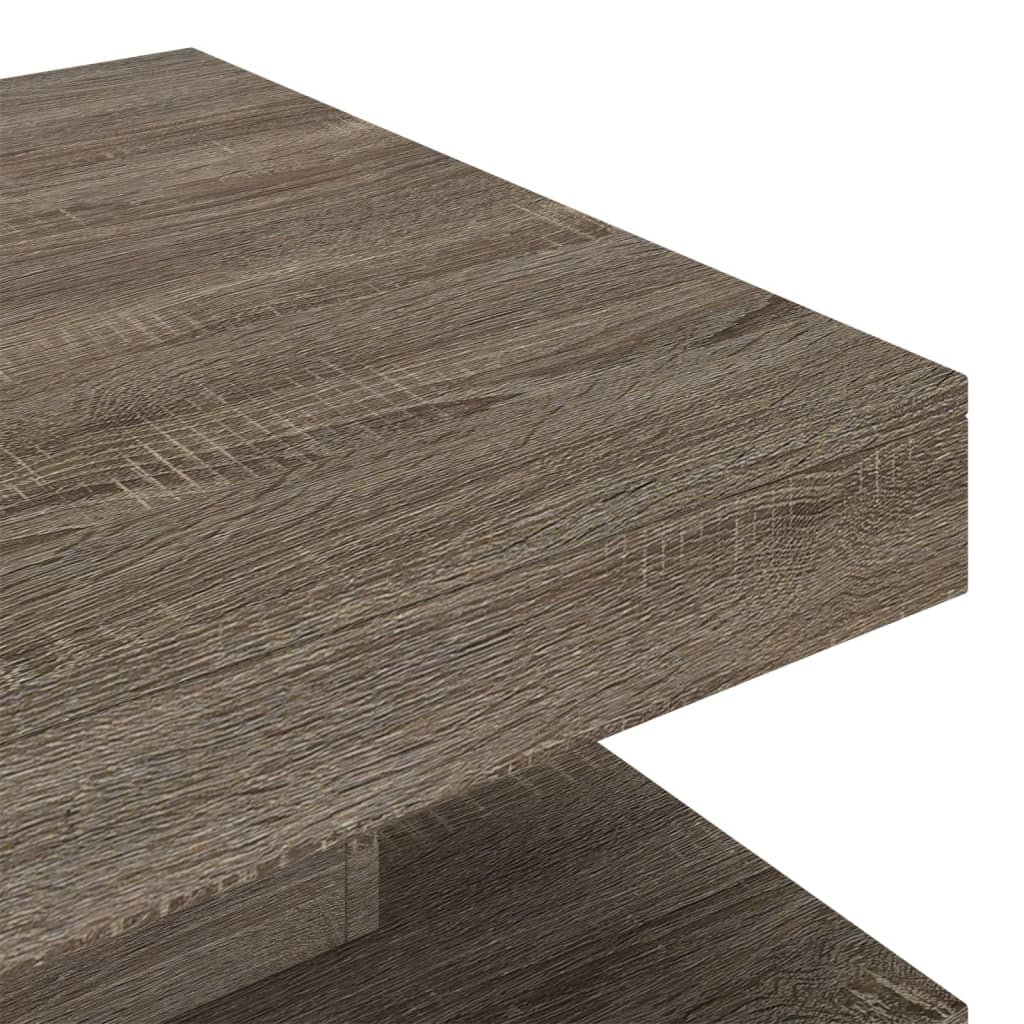 Stolić za kavu sivi 60 x 60 x 35 cm MDF