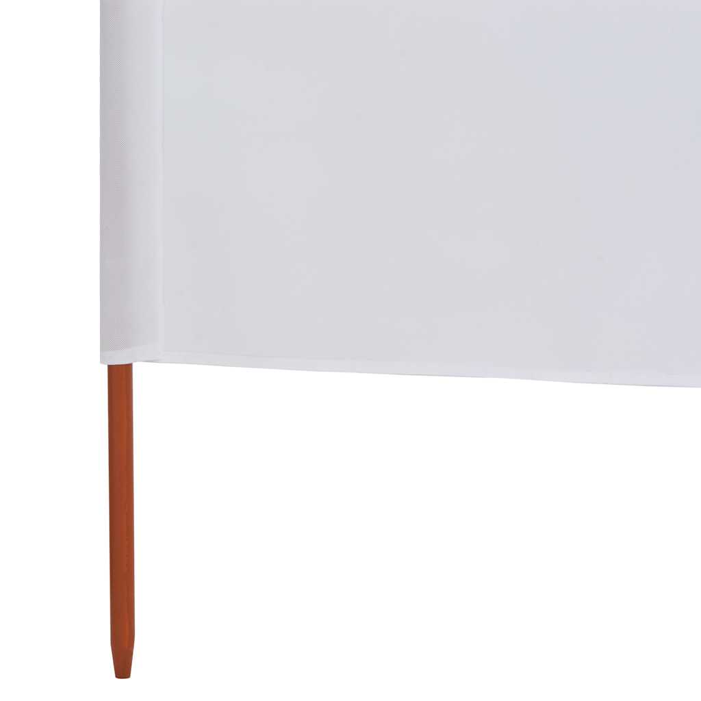 Vjetrobran s 3 panela od tkanine 400 x 160 cm pješčano bijeli