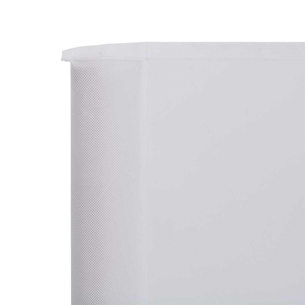 Vjetrobran s 3 panela od tkanine 400 x 160 cm pješčano bijeli