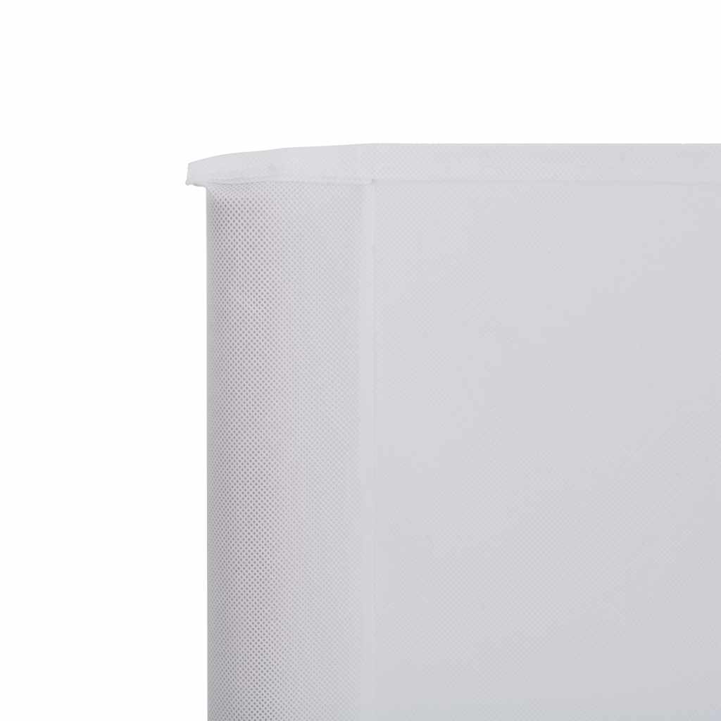 Vjetrobran s 5 panela od tkanine 600 x 80 cm pješčano bijeli