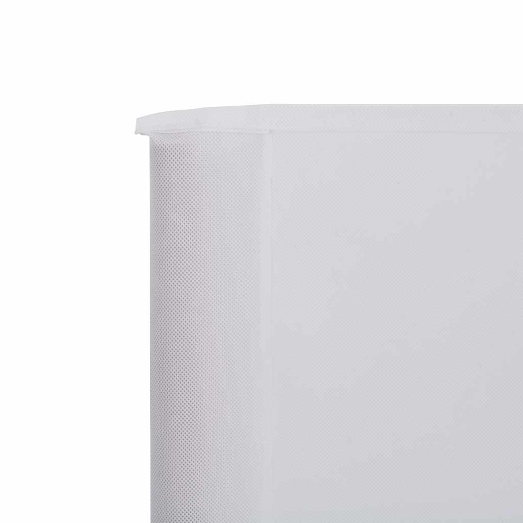 Vjetrobran s 5 panela od tkanine 600 x 120 cm pješčano bijeli