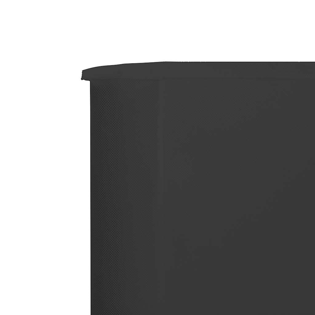Vjetrobran sa 6 panela od tkanine 800 x 120 cm antracit