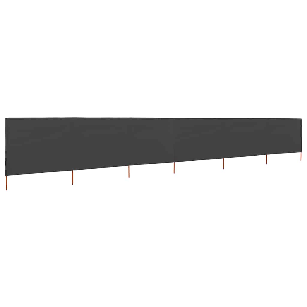 Vjetrobran sa 6 panela od tkanine 800 x 160 cm antracit