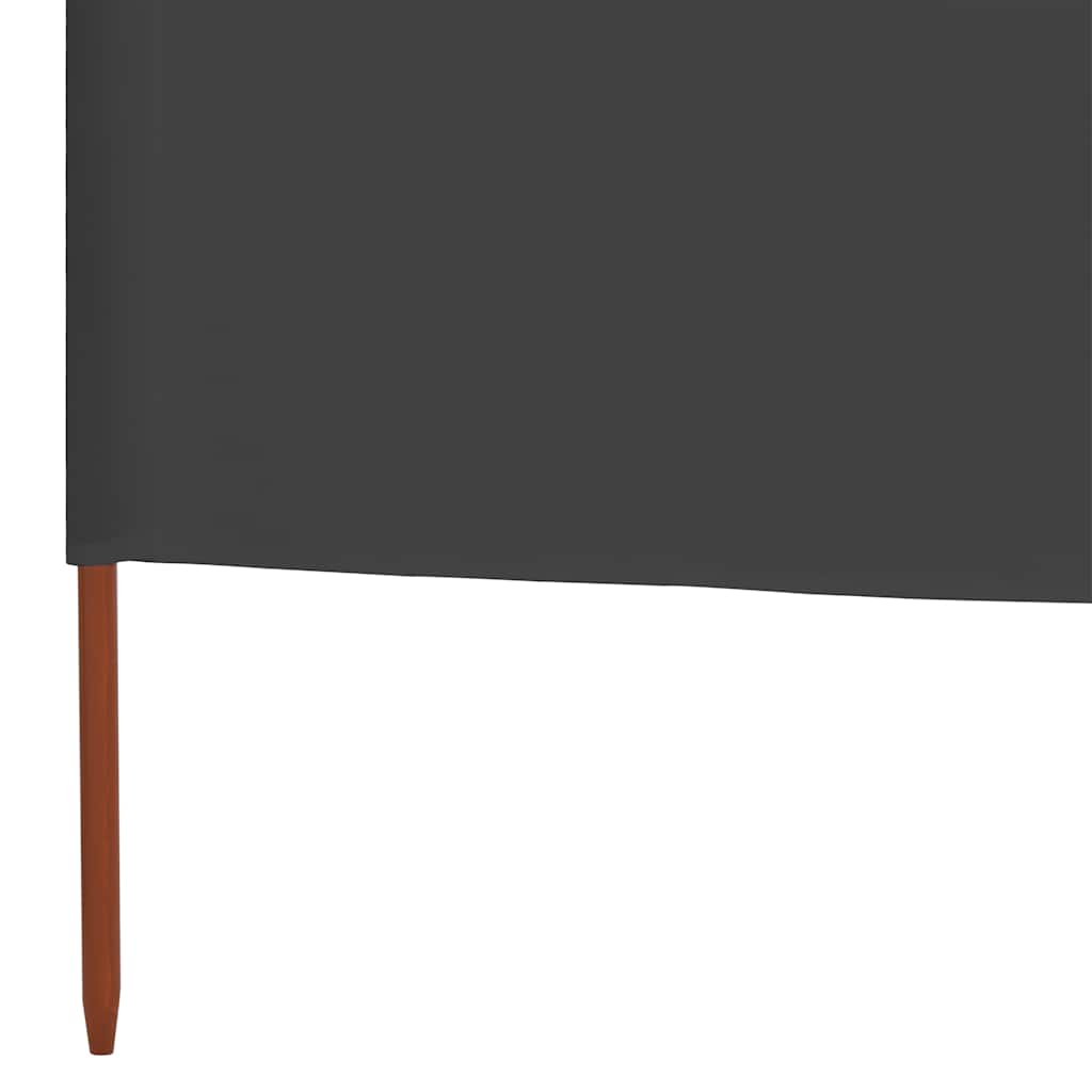 Vjetrobran sa 6 panela od tkanine 800 x 160 cm antracit