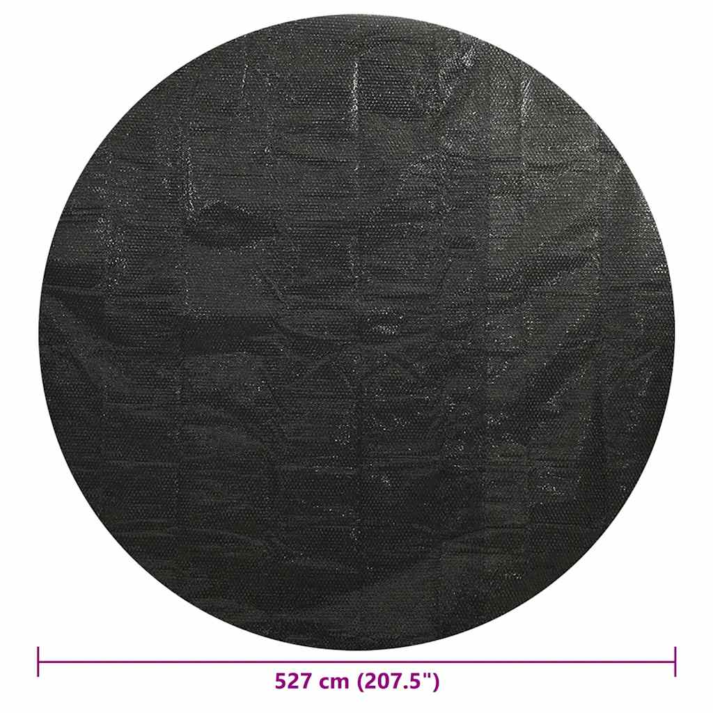 Pokrivač za bazen crni 527 cm PE
