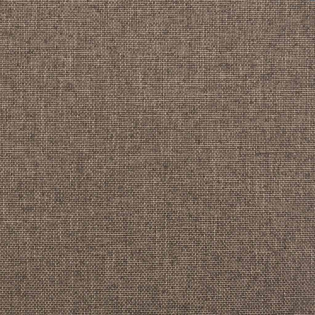 Hidraulični okvir za krevet od tkanine smeđe-sivi 100 x 200 cm