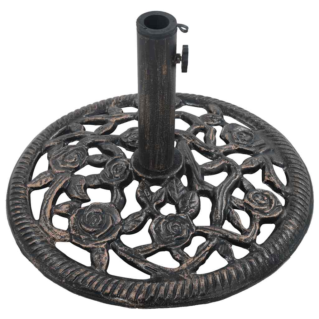 Stalak za suncobran brončani 12 kg 48 cm od lijevanog željeza