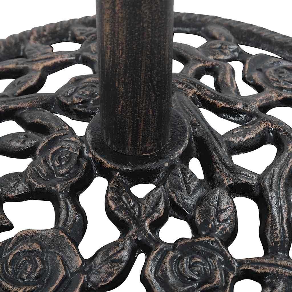 Stalak za suncobran brončani 12 kg 48 cm od lijevanog željeza