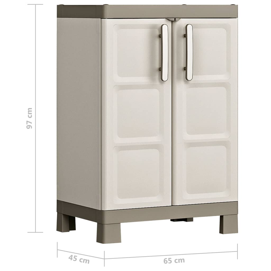 Keter niski ormarić za pohranu Excellence bež-sivi 97 cm