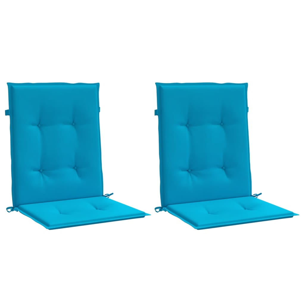 Jastuci za vrtne stolice 2 kom plavi 100 x 50 x 3 cm od tkanine