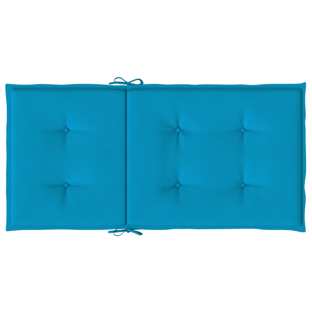 Jastuci za vrtne stolice 2 kom plavi 100 x 50 x 3 cm od tkanine