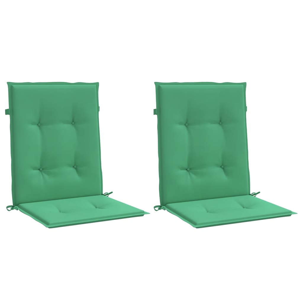 Jastuci za vrtne stolice 2 kom zeleni 100x50x3 cm od tkanine