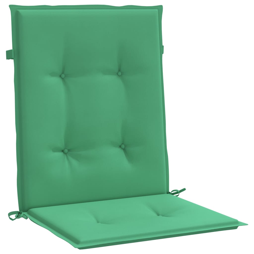 Jastuci za vrtne stolice 2 kom zeleni 100x50x3 cm od tkanine