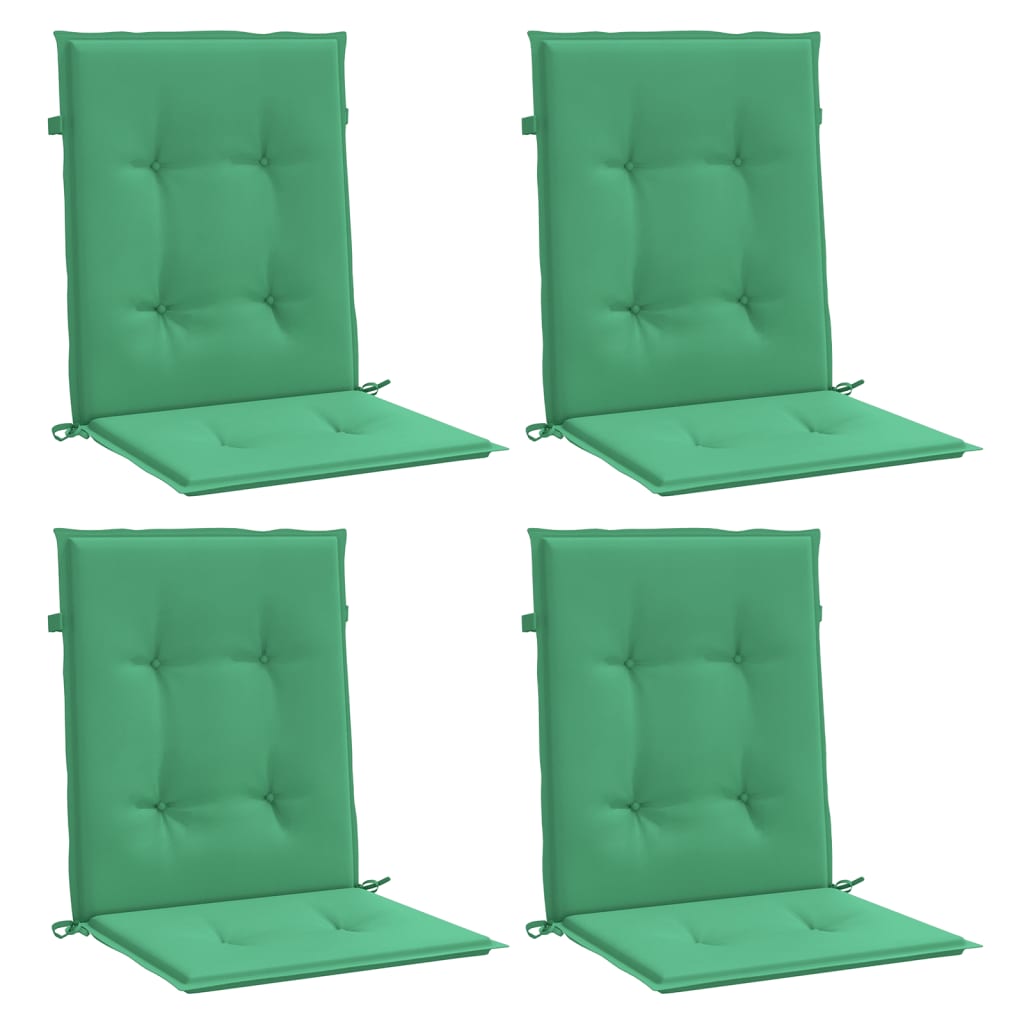 Jastuci za vrtne stolice 4 kom zeleni 100x50x3 cm od tkanine