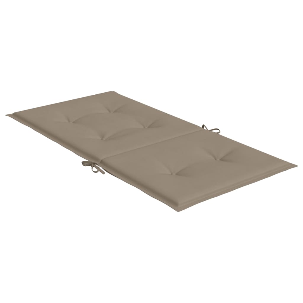 Jastuci za vrtne stolice 2 kom smeđesivi 100x50x3 cm od tkanine