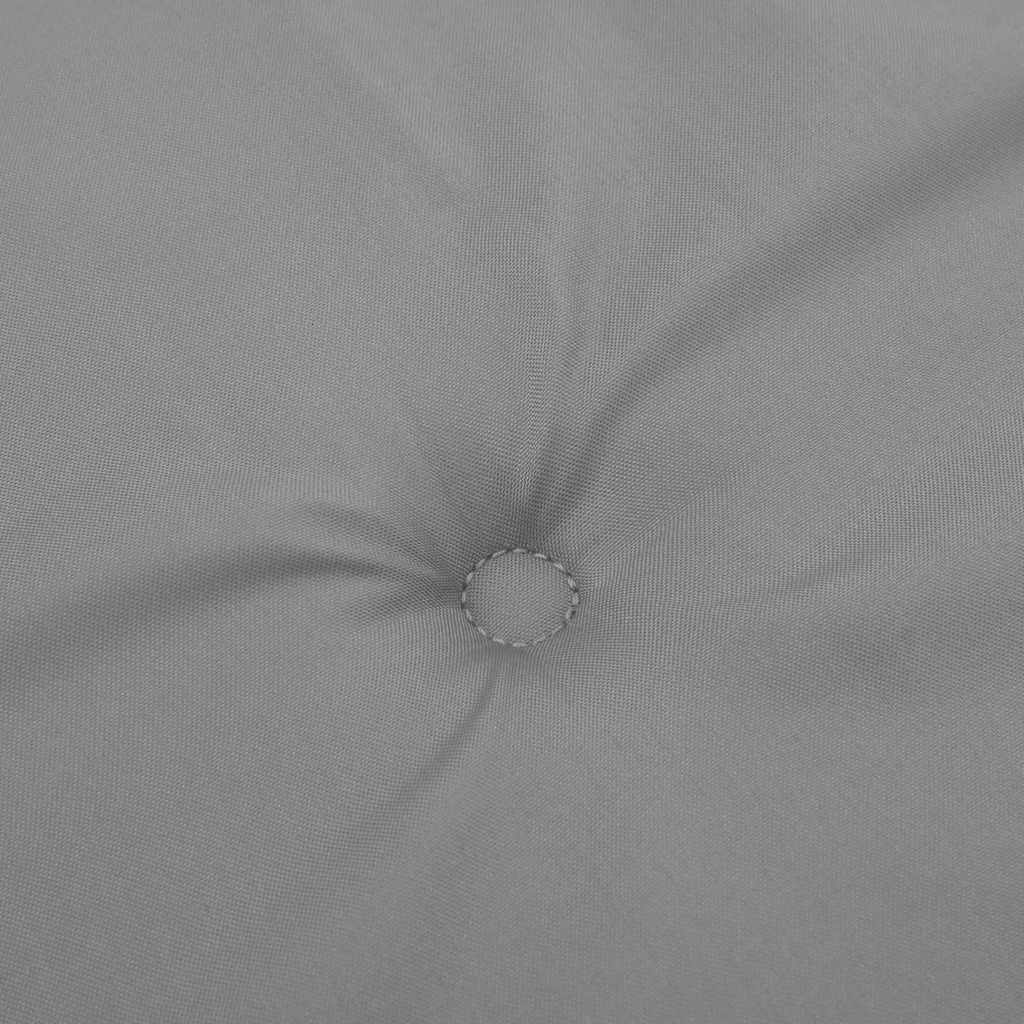 Jastuci za vrtne stolice 4 kom sivi 40x40x4 cm od tkanine