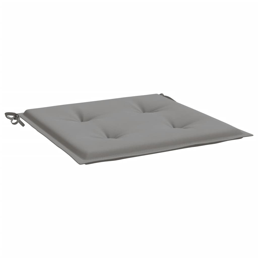 Jastuci za vrtne stolice 2 kom sivi 50 x 50 x 4 cm od tkanine