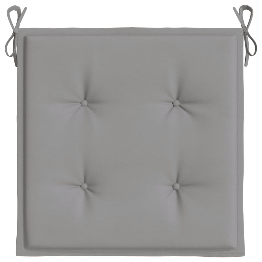 Jastuci za vrtne stolice 2 kom sivi 50 x 50 x 4 cm od tkanine