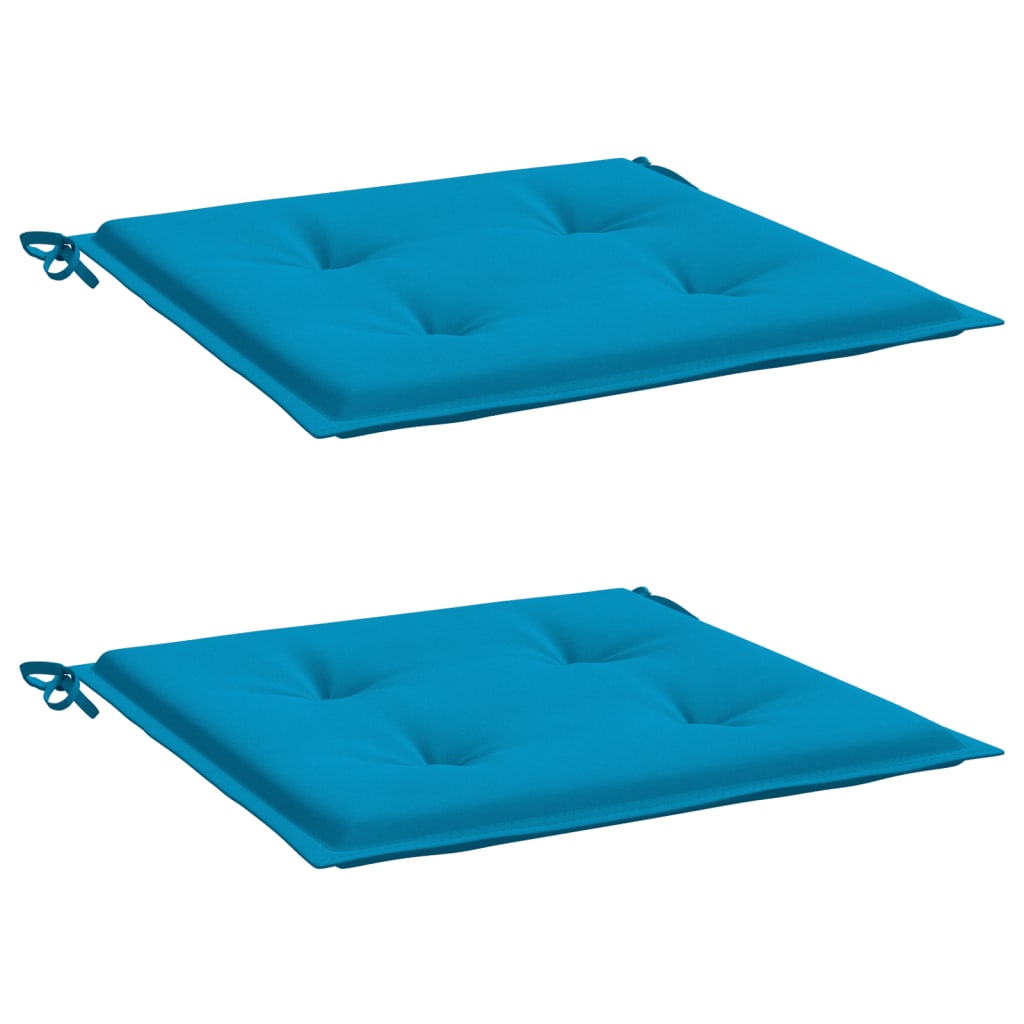 Jastuci za vrtne stolice 2 kom plavi 50 x 50 x 4 cm od tkanine