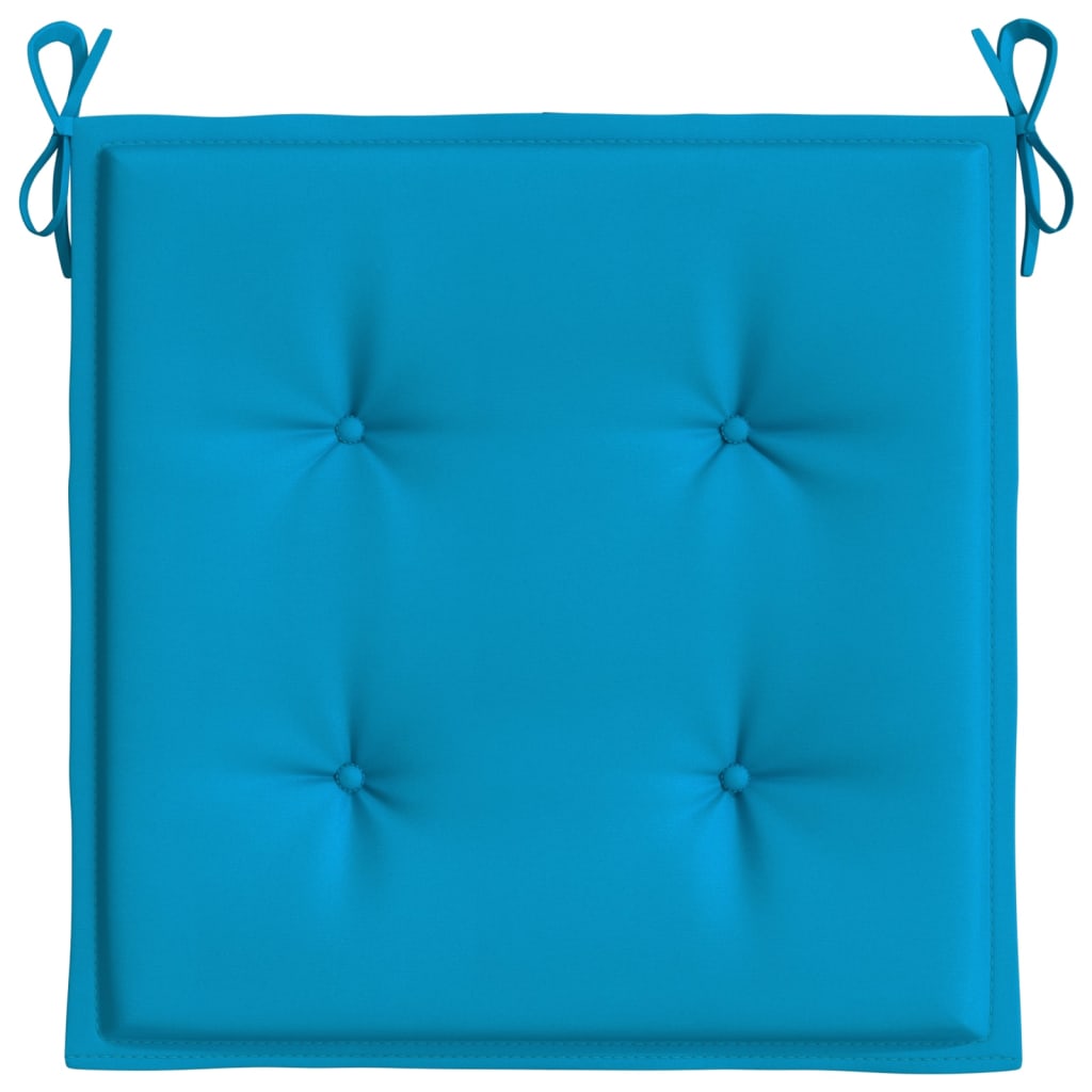 Jastuci za vrtne stolice 2 kom plavi 50 x 50 x 4 cm od tkanine