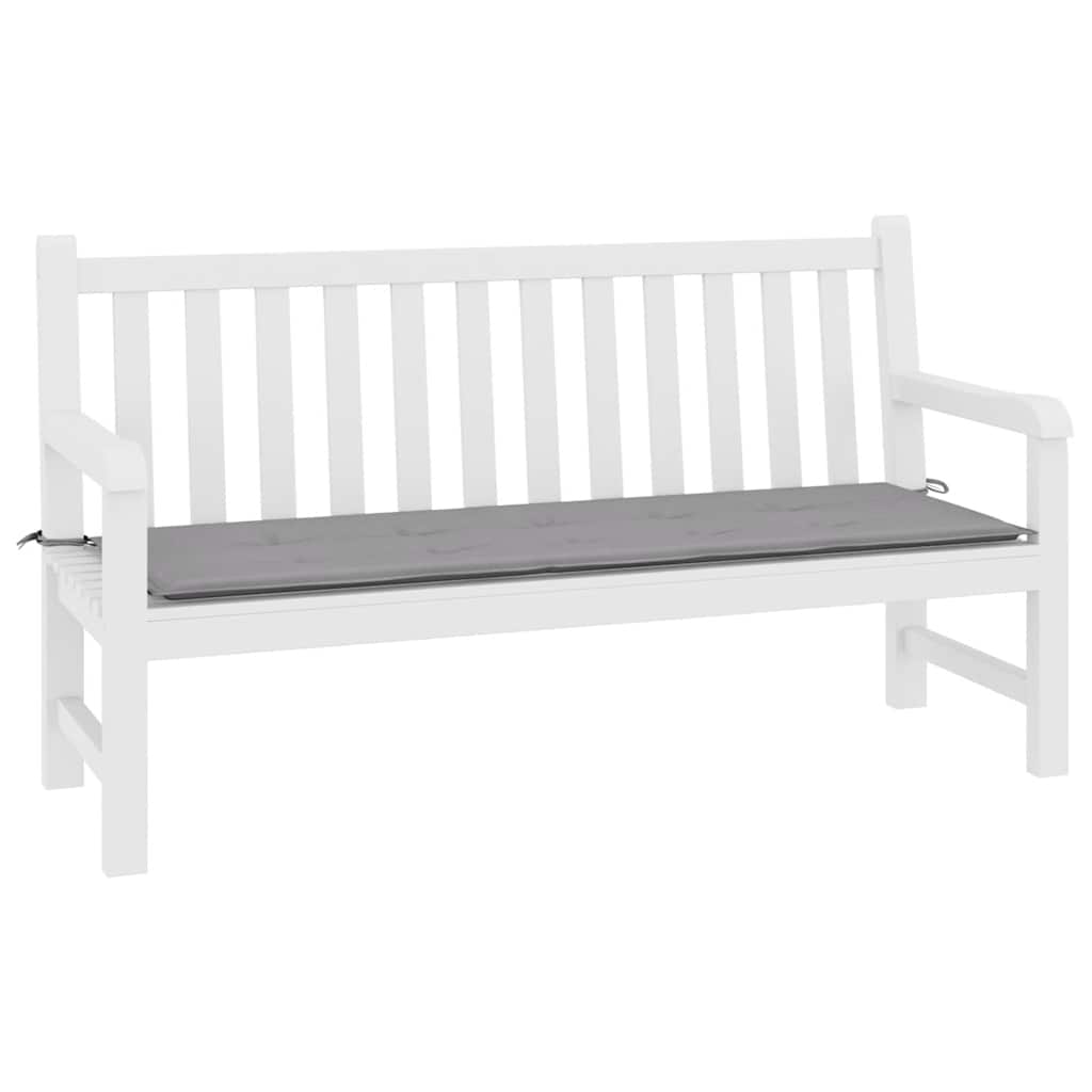 Jastuk za vrtnu klupu sivi 200x50x4 cm od tkanine Oxford