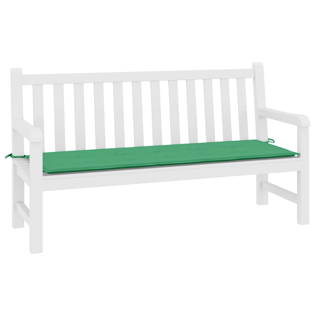 Jastuk za vrtnu klupu zeleni 200 x 50 x 3 cm od tkanine Oxford