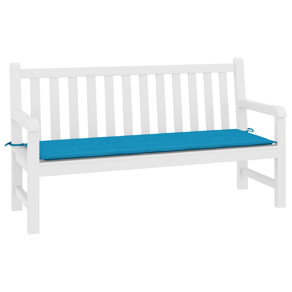 Jastuk za vrtnu klupu plavi 200 x 50 x 3 cm od tkanine Oxford