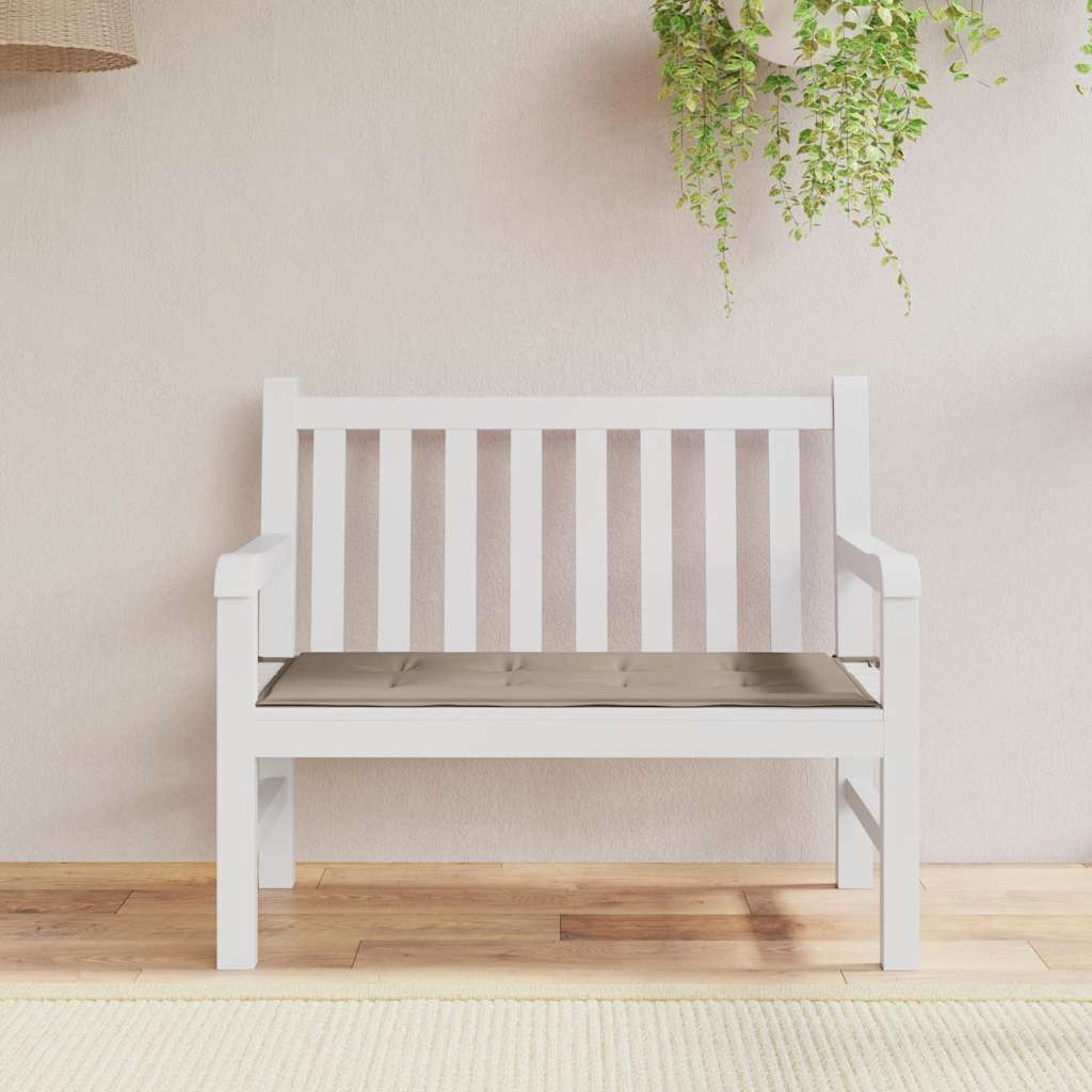 Jastuk za vrtnu klupu smeđesivi 100x50x4 cm tkanina Oxford