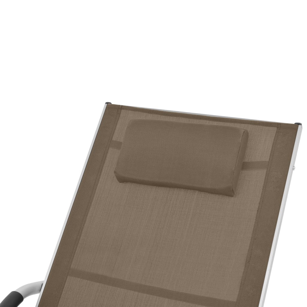 Ležaljka za sunčanje s jastukom od aluminija i tekstilena