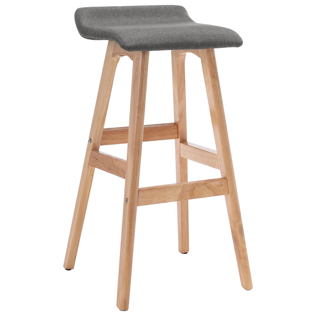 Barske stolice od tkanine 2 kom tamnosive