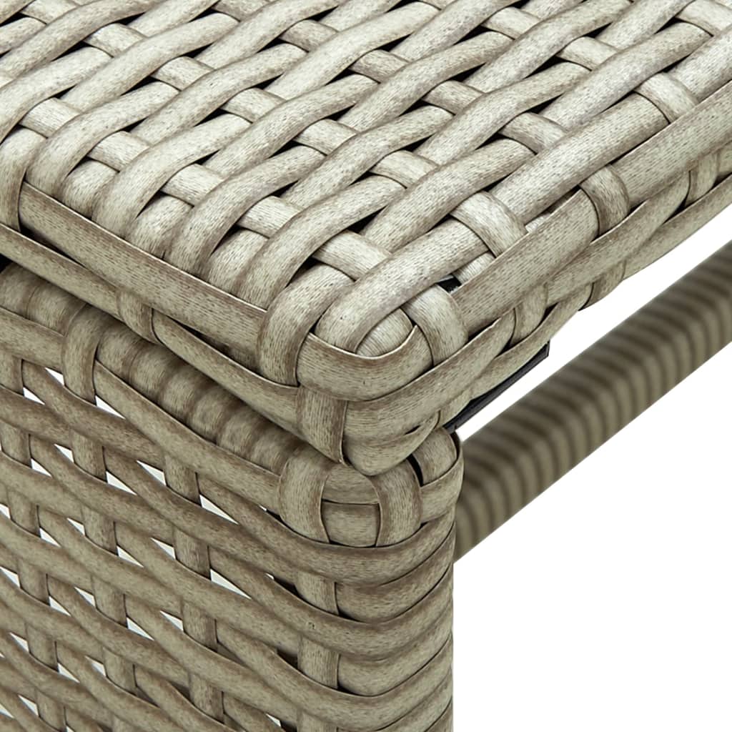 Stolić za kavu bež 70 x 40 x 38 cm od poliratana