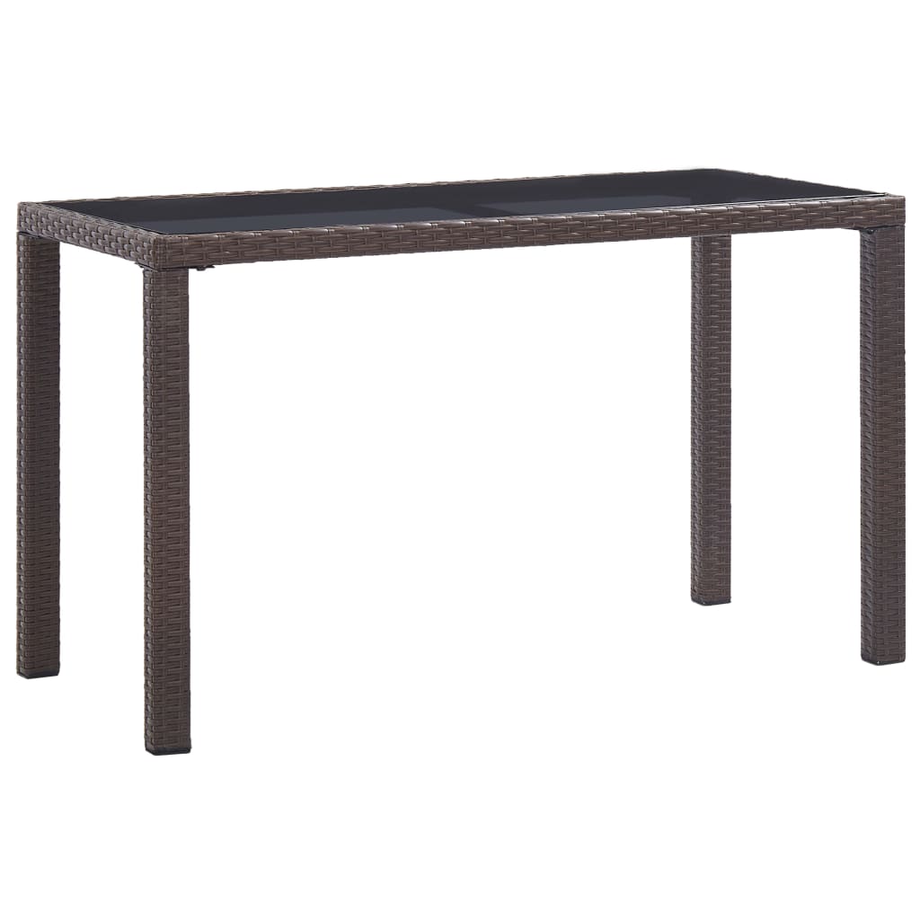Vrtni stol smeđi 123 x 60 x 74 cm od poliratana