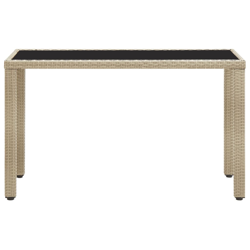 Vrtni stol bež 123 x 60 x 74 cm od poliratana