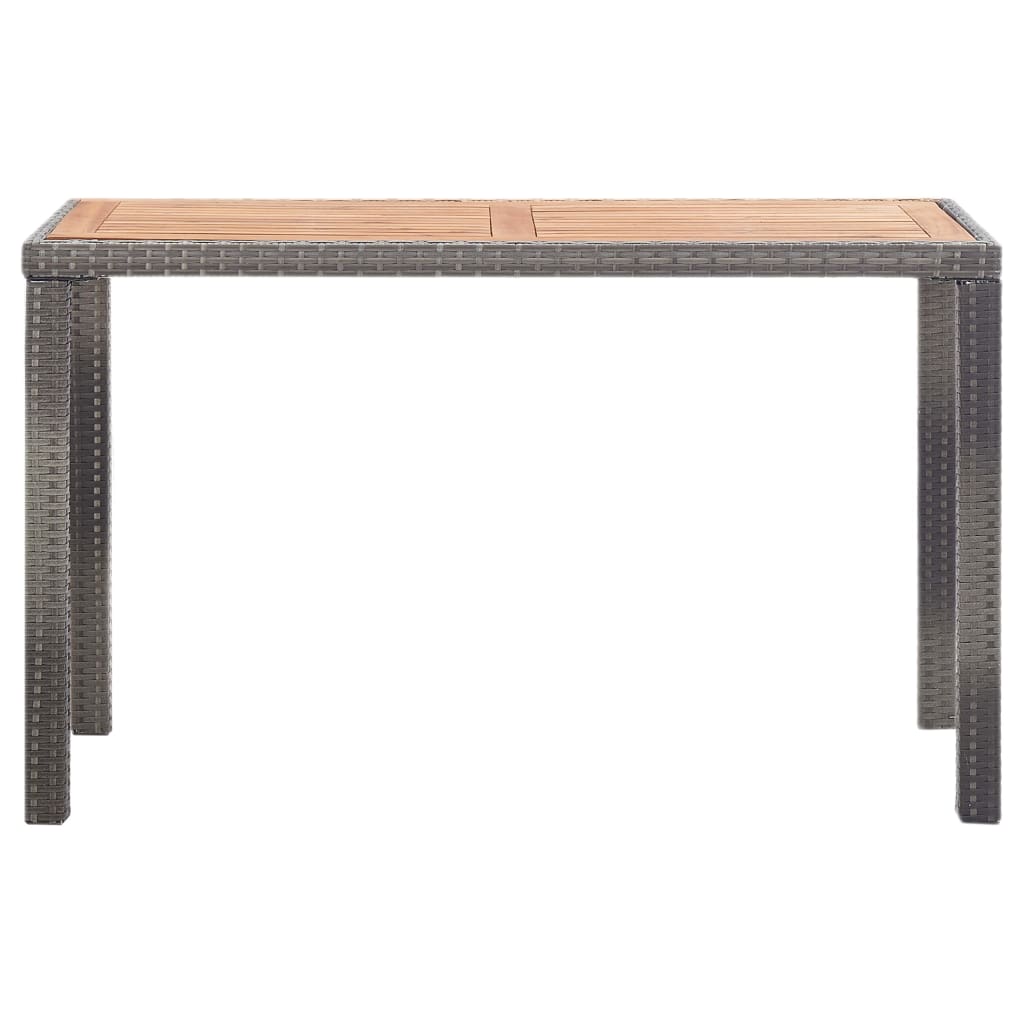 Vrtni stol antracit-smeđi 123x60x74 cm masivno bagremovo drvo