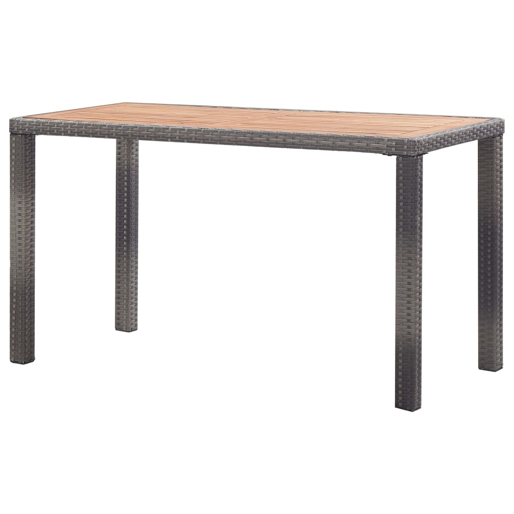 Vrtni stol antracit-smeđi 123x60x74 cm masivno bagremovo drvo