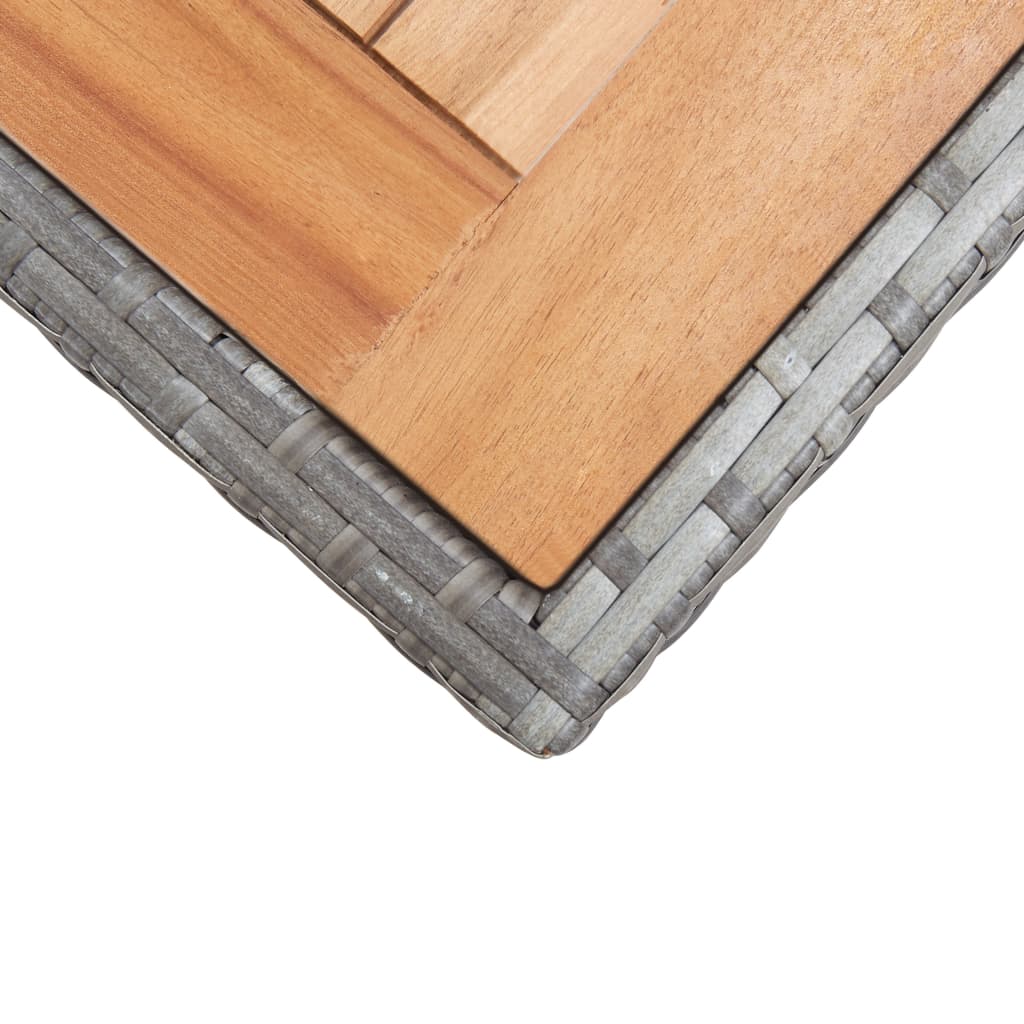 Vrtni stol antracit-smeđi 123x60x74 cm masivno bagremovo drvo
