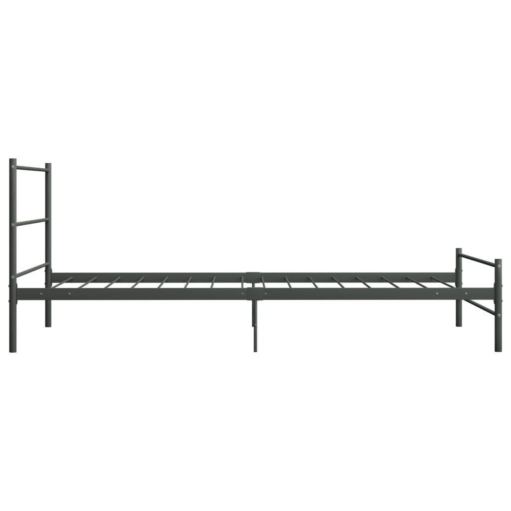 Okvir za krevet sivi metalni 100 x 200 cm