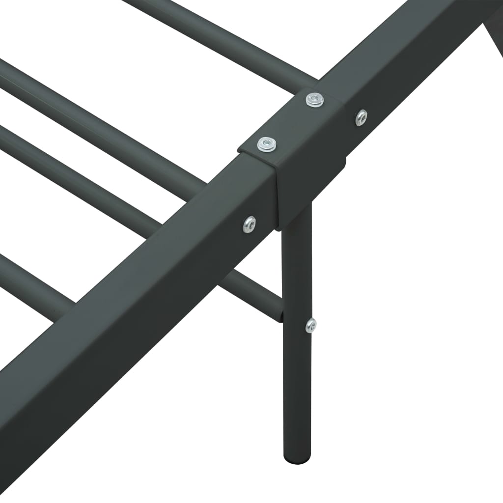 Okvir za krevet sivi metalni 100 x 200 cm