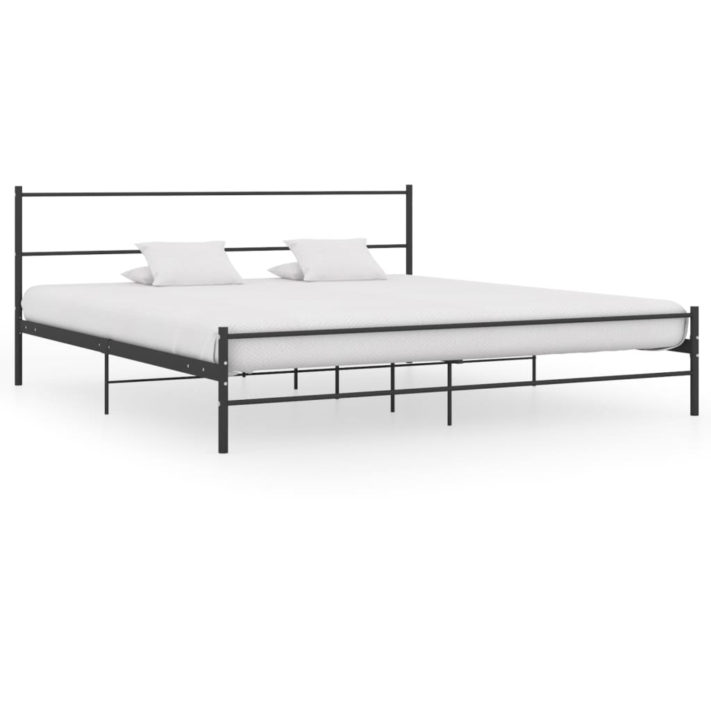 Okvir za krevet crni metalni 180 x 200 cm
