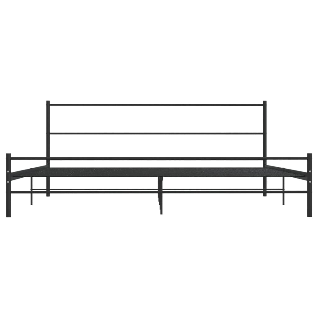 Okvir za krevet crni metalni 180 x 200 cm